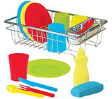 Melissa and Doug Kids' Let's Play House Wash & Dry Toy Dish Set