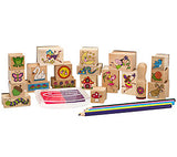 Melissa and Doug Kids Toy, Stamp-a-Scene Fairy Garden Set