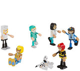 Melissa & Doug Wooden Flexible Figures 7-Piece Career Dolls for Dollhouses
