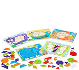 Melissa & Doug Animal Pattern Blocks Set With 5 Double-Sided Wooden Boards and 47 Multi-Shaped Blocks