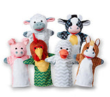 Melissa & Doug Barn Buddies Hand Puppets 6pc