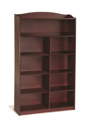 Guidecraft Classroom Furniture - 6 Shelf Bookshelf Cherry G6337