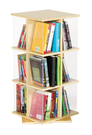 Guidecraft Classroom Furniture - Rotating Book Display 3 Tier G6318