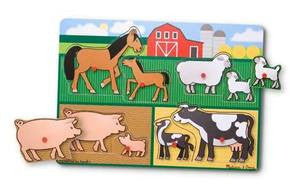 Melissa & Doug Farm Peg Puzzle 9050