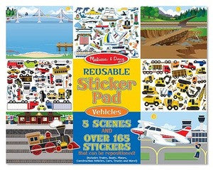 Melissa & Doug Reusable Sticker Pad - Vehicles 4199
