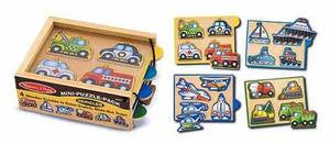 Melissa & Doug Vehicles Mini-Puzzle Pack