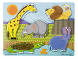 Melissa & Doug Zoo Animals Touch and Feel Puzzle 4328