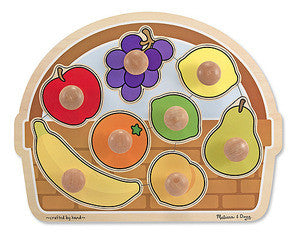 Melissa & Doug Fruit Basket - Large Jumbo Knob 3394