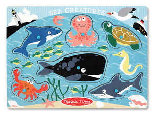 Melissa & Doug Sea Creatures Peg Puzzle 9055