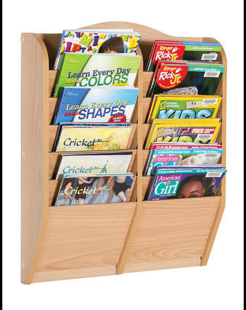 Guidecraft Classroom Furniture - Magazine Rack 12 Section G6321