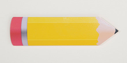 Guidecraft Personalized Wall Art - Pencil Yellow G6510