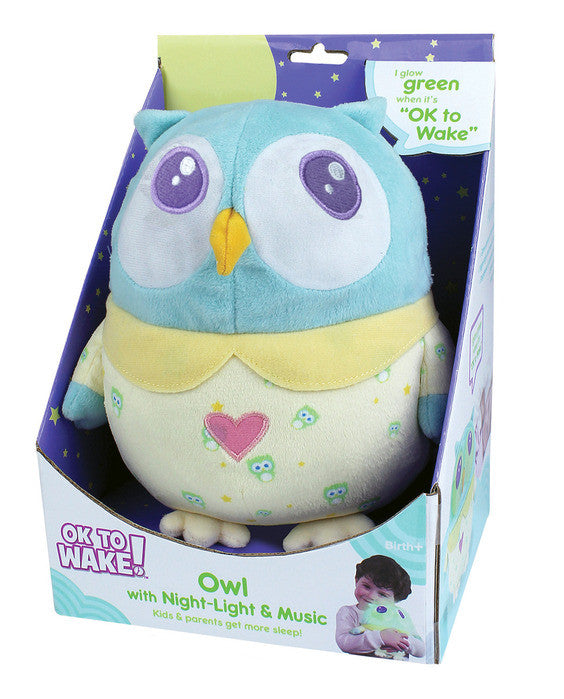 OK to Wake!® Owl with Night-Light and Music 8096