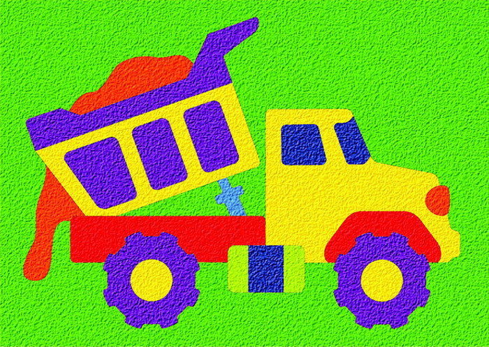 Lauri® Crepe Rubber Puzzle Dump Truck  2017