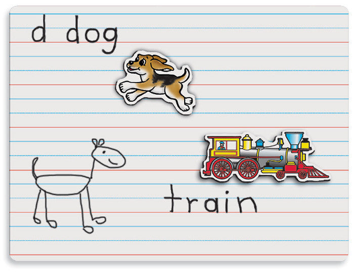 Lined Magnetic Dry Erase Board 812