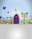 Irish Fairy Door Purple Arched FD554219