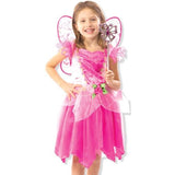Melissa & Doug Flower Fairy Role Play Costume Set (3 pcs) - Pink Dress, Wings, Wand