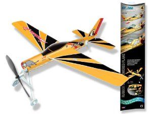 White Wings AG Trainer Rubber Band Powered Plane Multi-Colored