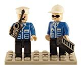 Bundle of 2 |Brictek Mini-Figurines (2 pcs Police & 3 pcs Construction Sets)