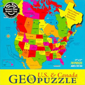 GeoToys Geopuzzle Usa And Canada