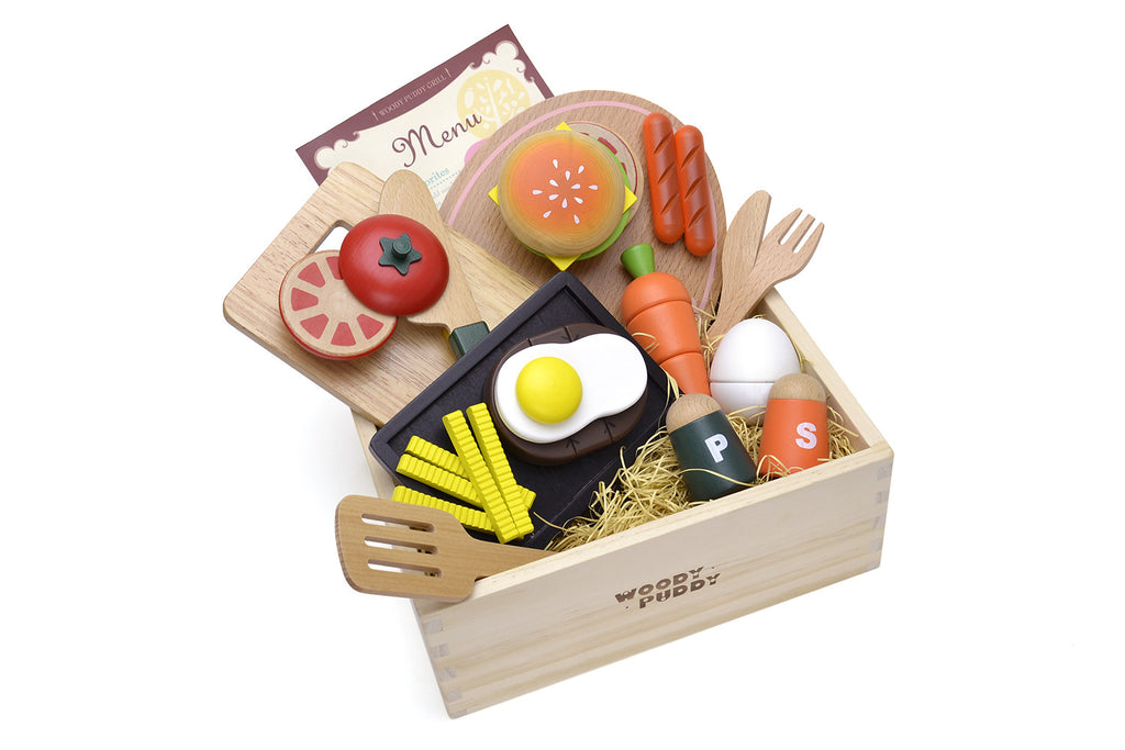 Woody Puddy Sets - American Food Set U05-0011 by Woody Puddy