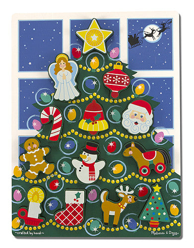 Melissa & Doug Holiday Tree Chunky Puzzle 3718