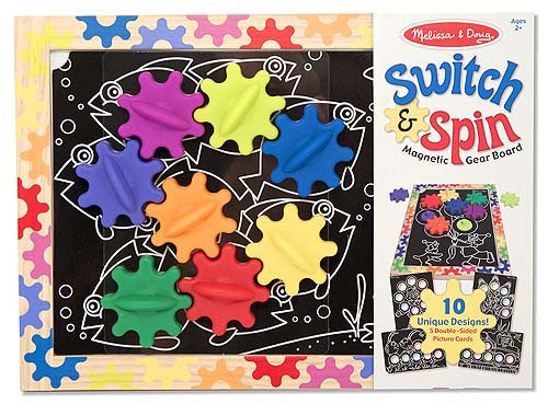 Melissa & Doug Switch & Spin Magnetic Gear Board 3745