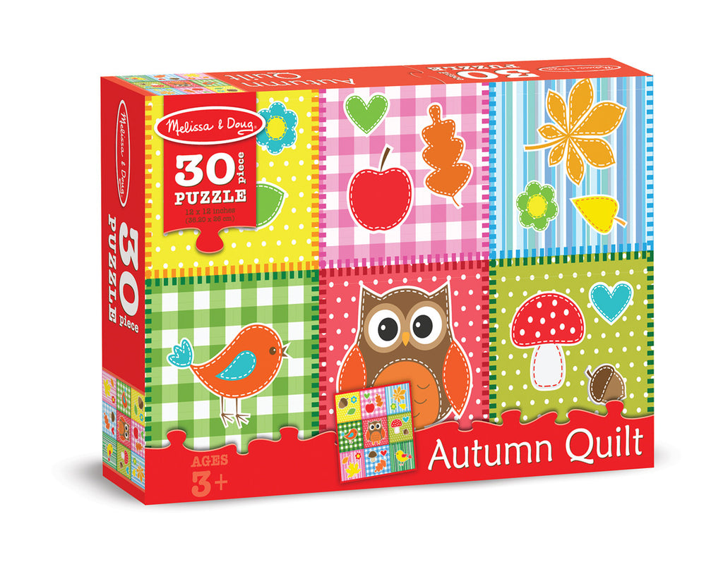 Melissa & Doug 0030 pc Autumn Quilt Cardboard Jigsaw