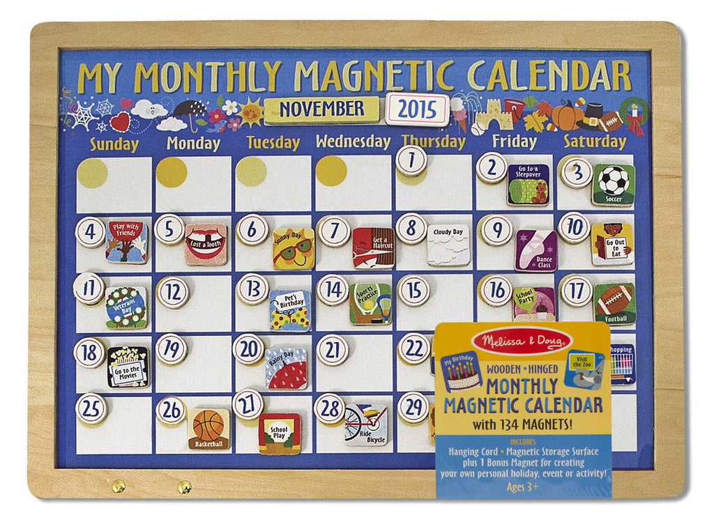Melissa & Doug My Monthly Magnetic Calendar 3788