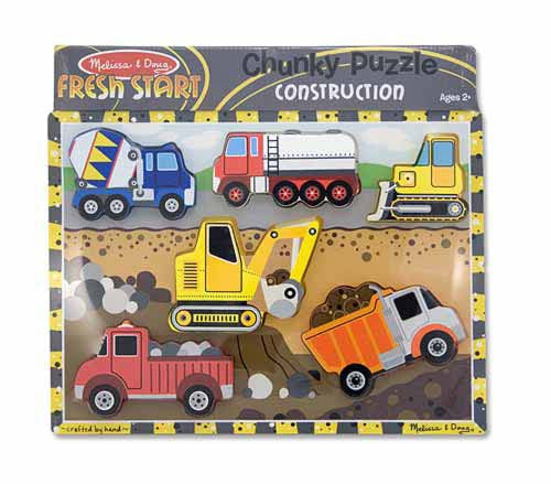 Melissa & Doug Construction Chunky Puzzle 3726