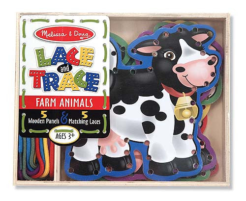 Melissa & Doug Farm Animals Lace and Trace Panels 3781
