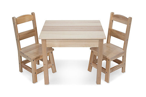 Melissa & Doug Wooden Table & Chairs Set