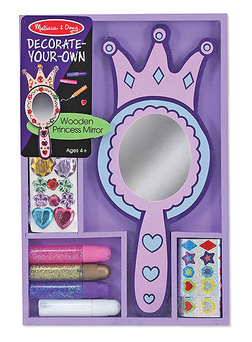 Melissa & Doug Wooden Princess Mirror - DYO