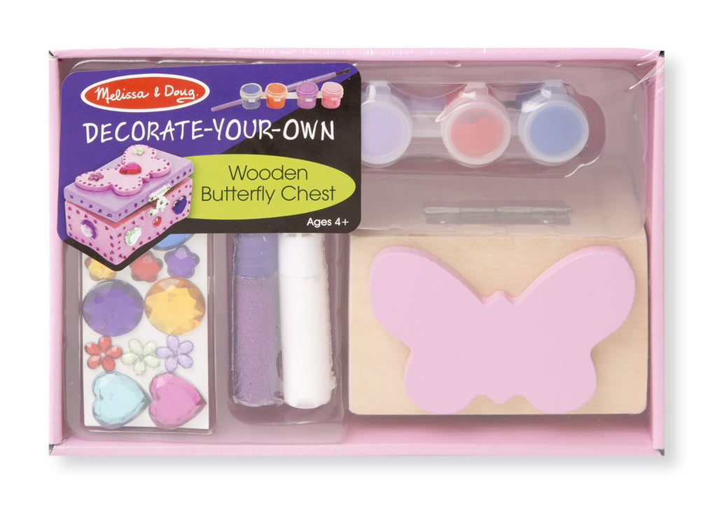 Melissa & Doug Wooden Butterfly Chest - DYO