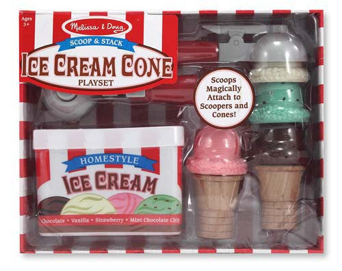 Melissa & Doug Scoop & Stack Ice Cream Cone Playset 4087