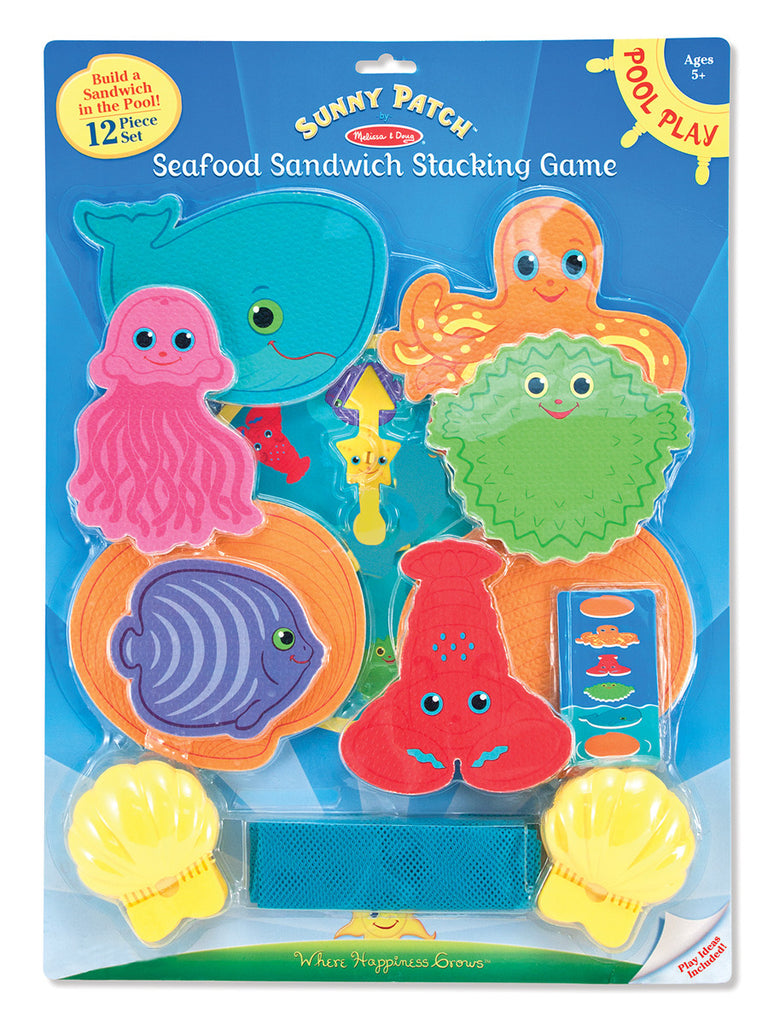 Melissa & Doug Seafood Sandwich Stacking Game