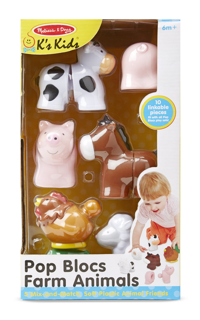 Melissa & Doug Pop Blocs Farm Animals 9196