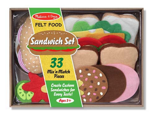Melissa & Doug Felt Food Sandwich Set 3954