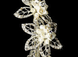 Pearl & Rhinestone Bridal Headpiece Clip 2496
