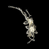 Pearl & Rhinestone Bridal Headpiece Clip 2496