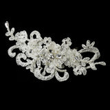 Rhinestone, Crystal & Lace Accent Clip 2718