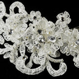 Rhinestone, Crystal & Lace Accent Clip 2718