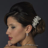 Beautiful Crystal Vintage Swirl Inspired Wedding Bridal Hair Comb 586